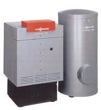Напольный газовый котел Viessmann (Германия) и бойлер